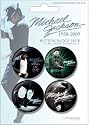 Michael Jackson - Blue - Badge Pack - 4 x 38mm Badges