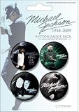 Michael Jackson - Blue - Badge Pack - 4 x 38mm Badges