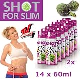 Alcachofa de Laon Slimming Shot for Slim avec goût dananas - Set de 2 x 14