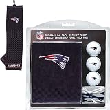 NFL New England Patriots Embroidered Golf Towel (3 Golf Balls/12 Tee Gift Set)