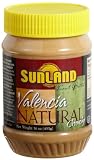 Sunland Valencia Peanut Butter Crunchy, Natural, 16-Ounce PET Jars (Pack of 6)