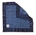 SwaddleDesigns Baby Lovie, Small Security Blanket, Jewel Tone Puff Circles with Satin Trim, True Blue