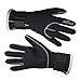 Diving Gloves/Water Sport Gloves/Dive Gloves/Water Glove,ViMall Men/Women Wetsuits Premium Adult Neoprene 3mm Five Finger Gloves for Diving,Snorkeling,Scuba,Surfing,Kayaking and Cleaning,Black