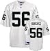 Derrick Burgess Jersey: Reebok White Replica #56 Oakland Raiders Jersey - Small