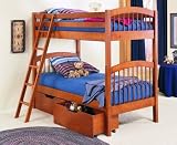 Ontario Burnished Brown Set of 2 Under Bed Storage Drawers