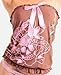 ED HARDY #3006 BR SWORD ROSE TEASE TUBE TOP