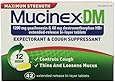 Mucinex DM Maximum Strength 12-Hour Expectorant and Cough Supressant Tablets, 42 Count