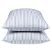 Room Essentials Stripe Pillowcase Set - Black