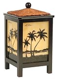 Palm Tree Wicker Accent Table Lamp