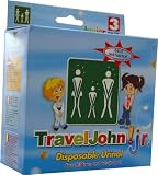 TravelJohn Junior Disposable Urinal Bag - 3 x 6-Pack Health & Personal Care