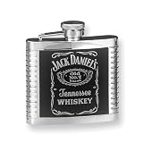Review Quality Gold  / Jack Daniels Stainless Steel 4oz Ribbed Cover Flask
