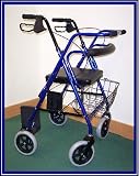 `Combination Red Rollator & Transport Wheelchair