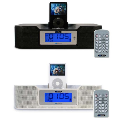 ezWake iPod Alarm Clock/Radio with 22 Key Remote