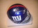 ELI MANNING SIGNED AUTO AUTOGRAPHED NEW YORK GIANTS MINI HELMET W/ COA AND HOLOGRAM