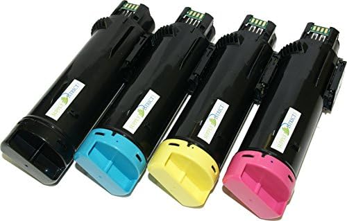 SupplyDistrict - Black & Color High Yield Toner Set Replacement for Dell H625 H825 S2825 Printers (Black, Cyan, Yellow, Magenta)