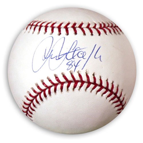 Rick Sutcliffe Autographed Baseball with Cy 84 Inscription