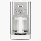 Cuisinart DCC-1200W Brew Central 12-Cup Programmable Coffee Maker, White and Stainless Steel