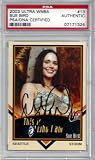 Sue Bird Autographed/Hand Signed 2003 Ultra WNBA Card PSA/DNA Slabbed