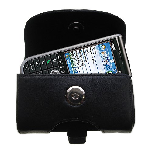 Horizontal Leather Case with Belt Clip/Loop for the i-Mate SP5