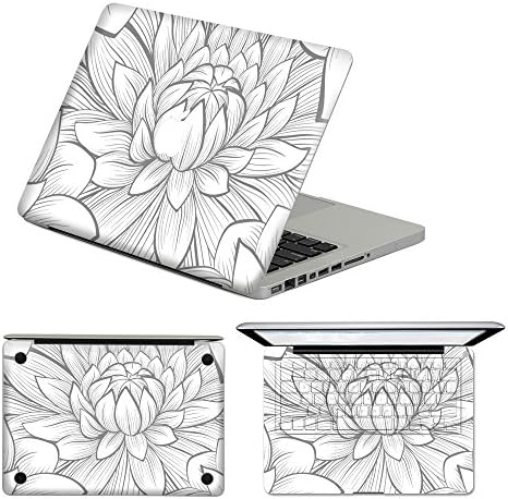 Flower Bud Pattern Removable Sticker Vinyl Decal for Macbook Pro 13" (A1278)