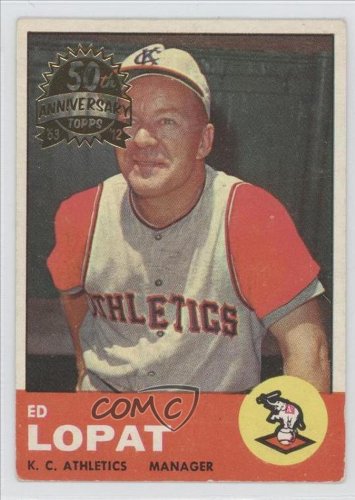 Ed Lopat MG Kansas City Athletics Baseball Card 2012 Topps Heritage 1963 Buybacks 23B0081AY3VS : image