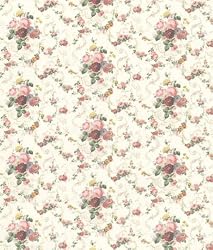 Dollhouse Wallpaper "Roosevelt Rose" by Birge