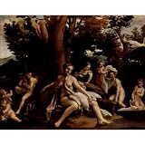 Correggio (Leda with the Swan) Art Poster Print - 11x17