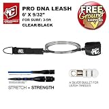 Creatures of Leisure Pro Surf Leash - Clear/Black