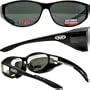 Escort Safety Glasses Fits Over Most Prescription Eyewear Smoke Lenses Has Matching Side Lens to Keep Sun From Coming in on the Sides Great for a Person Who Is Sensitive to Light