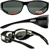 Global Vision Escort Fit Over Glasses Sunglasses with Smoked Lenses Has Matching Side Lens Meets ANSI Z87.1-2003 Standards for Safety Eyewear