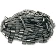 Hematite Faceted Magnetic Tube Beads Beading 6 16" Str
