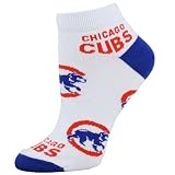 Chicago Cubs White Ladies 9-11 Team Logo Ankle Socks