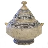 Handmade Carved Stone Box Container with Birds and Decorative Patterns VIETNAM