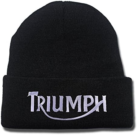 Triumph Motorcycle Logo Beanie Fashion Unisex Embroidery Beanies Skullies Knitted Hats Skull Caps