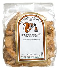 Bergin Nut Company Apple Rings Dried Unsulfered, 6-Ounce Bags (Pack of 4)