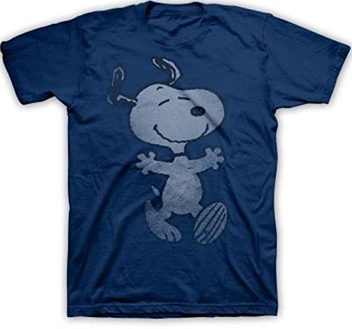 Peanuts Snoopy Hug Men's Navy T-shirt