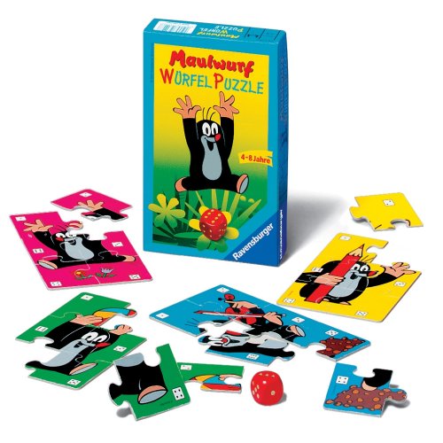 Ravensburger 23118 - Maulwurf Würfelpuzzle Mitbringspiel