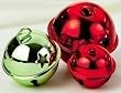 Club Pack of 48 Color Works Red & Green Jingle Bell Christmas Ornaments 2.5"