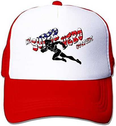 Handson Personalized Two-toned My Super Hero Sports Hats Red
