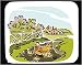 Mouse Pad with feeding, chicken, fence, bird, farm