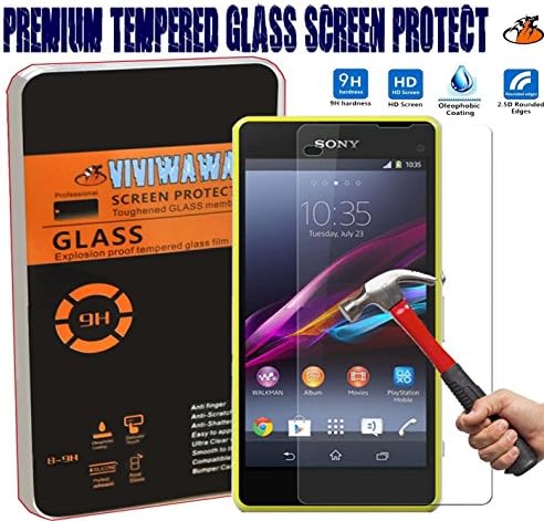 2.5d Round Edge 0.3mm Ultra-thin Tempered Glass Screen Protector (Sony Xperia Z1 mini Compact)