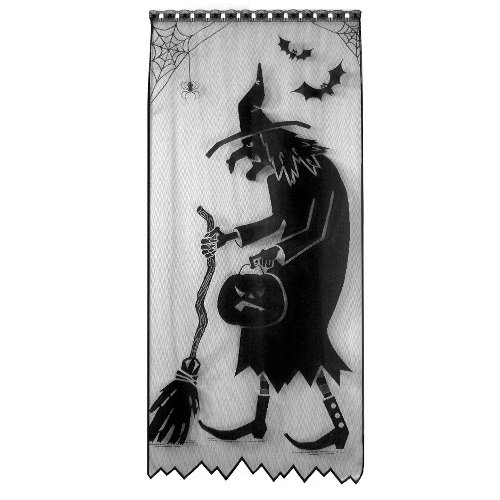 Heritage Lace Witch 38-Inch Wide by 84-Inch Drop Scenic Panel, Black