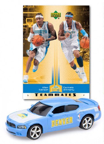 NBA 1:64 Dodge Chargers Diecast with Basketball Card - Nuggets