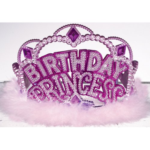 Princess Electroplated Tiara with Marabou Feathers