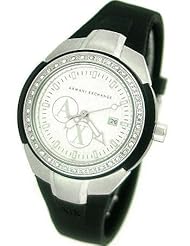 Armani Exchange Black Sport Silver Dial Womens watch #AX5053