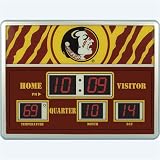 Florida State Seminoles NCAA Scoreboard Clock & Thermometer (14