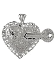 Clevereves14K White Gold Pendant Heart 8.2 - Gram(s)