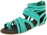 Miss Me Women's Telly Fisherman Sandal,Green,10 M US
