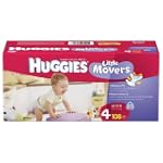 Huggies Little Movers Diapers, Size 4, 108-Count