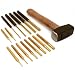15pc Brass Punch Set Metalworking Wood Hammer Tools